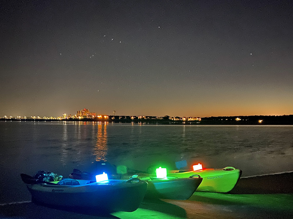 Sunset & Lantern Twilight Kayak Tour to Waties Island.